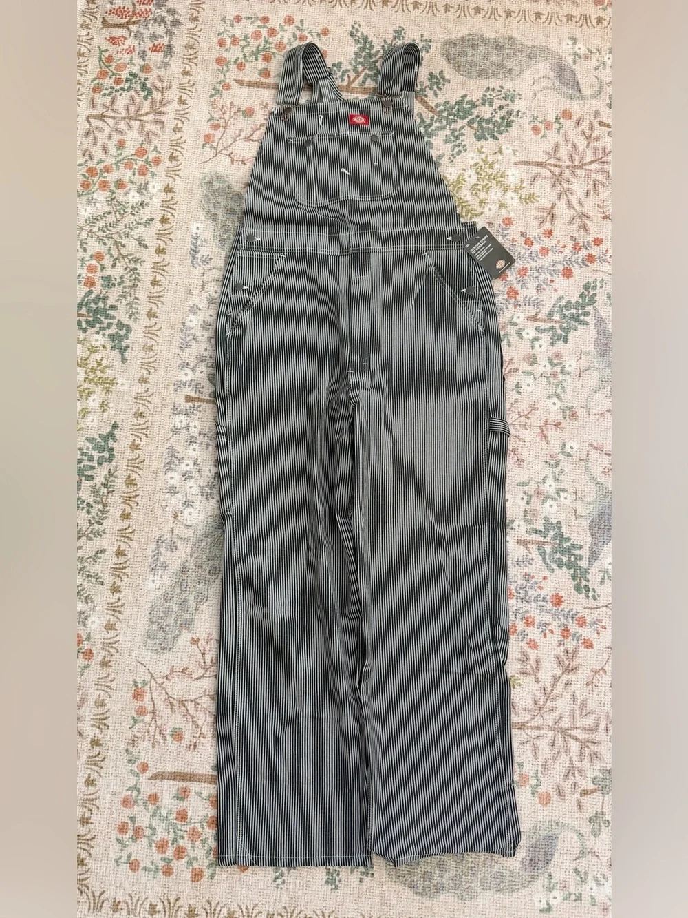 DICKIES Hickory Striped Bib Overalls 36 x 32